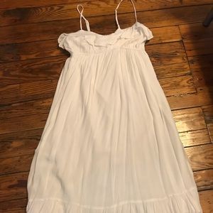 White slip dress
